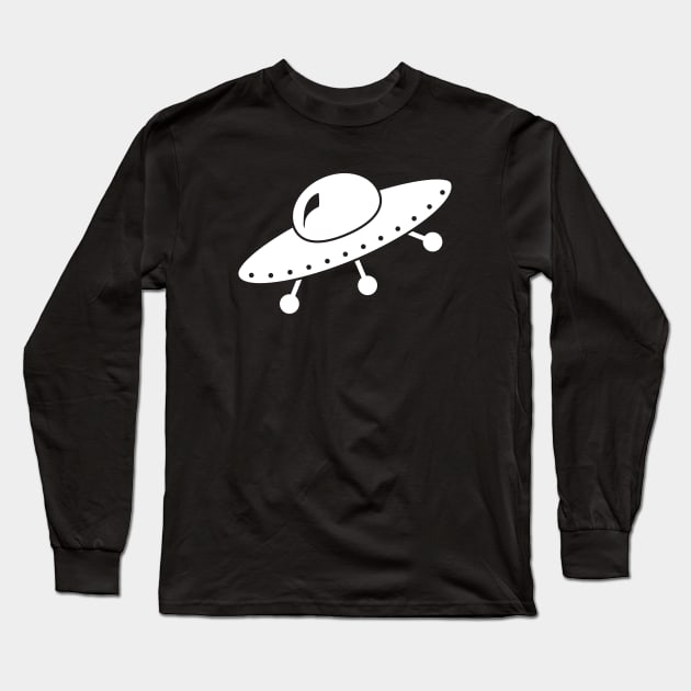 UFO - I want to believe - White version Long Sleeve T-Shirt by Nero Creative